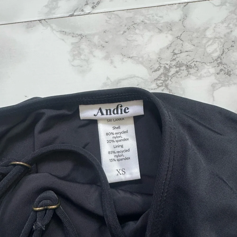 Andie The Laguna One Piece Swimsuit Black size XS - Picture 5 of 5